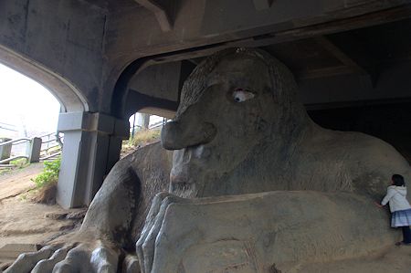 Fremont district's Troll under the bridge